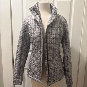Ariat Gray/Lavendar  Plaid Quilted Women's Puffer Jacket